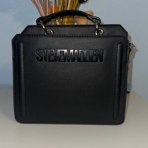 Steve Madden Black Square Handbag